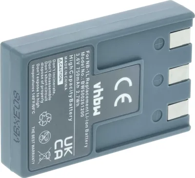 Produktbild von vhbw Akku Ersatz für Canon NB-1LH, NB-1L für Kamera (750 mAh, 3,6 V, Li-Ion)