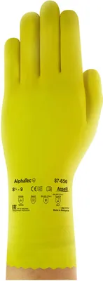 Produktbild von ANSELL Chemikalienschutzhandschuh ALPHATEC 87-650 Uni, 9,5-10
