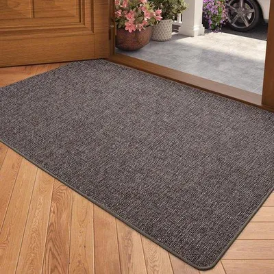 Immagine prodotto di Tappetino d'ingresso 44x75 cm, antiscivolo, assorbente, marrone, tappetino per interni