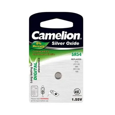 Obrázek produktu pro Baterie Camelion SR54 Silver Oxide 1 kus - Baterie - 9V blok