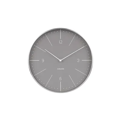 Produktbild von Karlsson - Wanduhr Normann Numbers - Warm Grau - Ø27,5cm