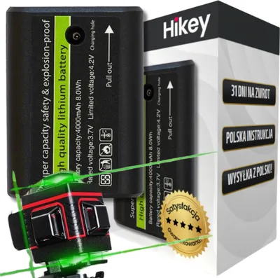 Obrázok produktu pre Hikey batéria Pre krížovú laserovú vodováhu 4000 Mah, pre laserovú vodováhu, batéria s dlhou životnosťou pre meracie zariadenia