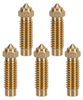 Zdjęcie produktu dla Zestaw dysz do drukarki 3D - 5 sztuk, średnica 0,2 mm, wykonane z mosiądzu, przeznaczone do drukarek Neptune 4 Plus/4Max