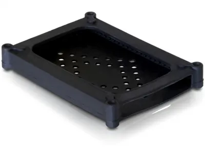 Produktbild von DELOCK HDD Hülle für 2,5" HDDs Silikon schwarz