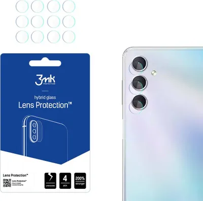 Produktbild von 3mk Hybridglas Lens Protection für Samsung Galaxy M54 Kamera Objektiv Kameralinse 0,16mm 6H (4 Stück)