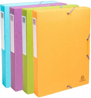 Produktbild von Exacompta Archivbox Pop'NCo DIN A4 Rückenbreite 40 mm Farben sortiert 8 Stück