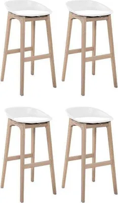 Image de Lot de tabourets de bar en bois 65cm RIVA