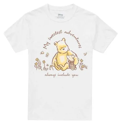 Immagine prodotto di Winnie the Pooh - Maglietta "My Sweetest Adventures" da uomo/donna unisex TV33983 (S) (Bianco)