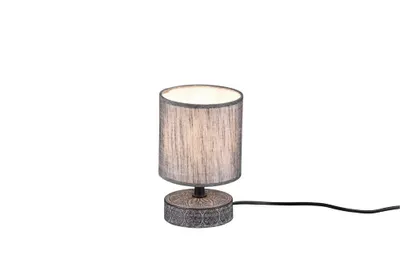 Zdjęcie produktu dla Lampa stołowa MARIE szara 1xE14x28W tkanina wym:20,5x13x13cm IP20 RL