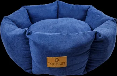 Produktbild von Topmast Hundebett ComfyNest blau Ø 62 cm