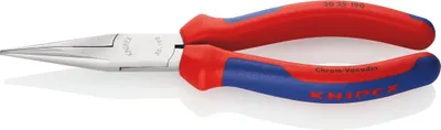 Produktbild von Knipex 30 25 190, Spitzzange, 2,4 mm, 5 cm, Stahl, Blau, Rot, 190 mm