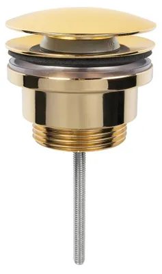 Immagine prodotto di Garnitura di scarico 5/4", click-clack, tappo grande, oro