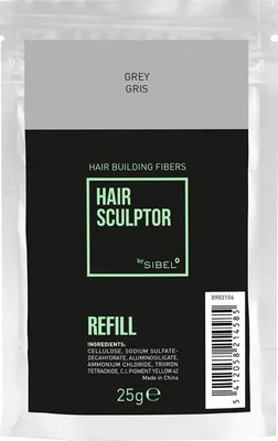 Zdjęcie produktu dla Sibel Hair Sculptor Hair Building Fibers Grey Refill 25gr