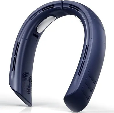 Image de Ventilateur portable rechargeable de 6000 mAh, autonomie de 18 heures, bleu, 3 vitesses