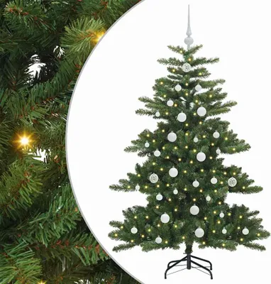 Produktbild von Künstlicher klappbarer Weihnachtsbaum Grün 150 cm PVC und Stahl