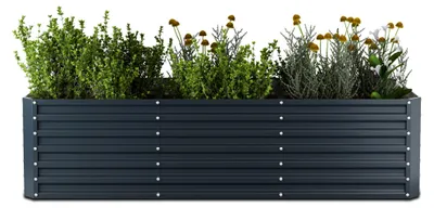 Obrázek produktu pro Blumfeldt Vyvýšený záhon High Grow Straight, 1440 l, Ergonomické, Odolné vůči povětrnostním vlivům, Otevřená základna