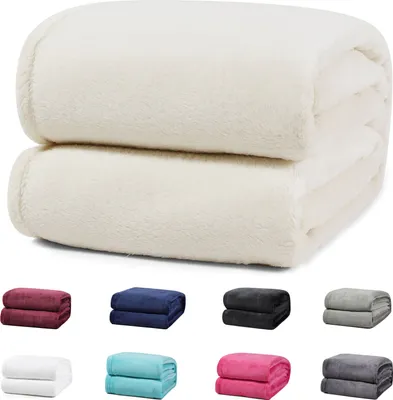 Produktbild von Kuscheldecke 150x200 cm Beige 771 Gr Wohndecke Fleecedecke Sofadecke Flauschige Winter Decke