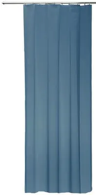 Produktbild von Vorhang blau 140x245 cm transparent Kräuselband Gardine Organza Dekoschal