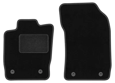 Image de Tapis avant en moquette pour Audi A1 8X 2010- (à hayon) – 2 pièces, noirs, sur mesure – Wielganizator LUX