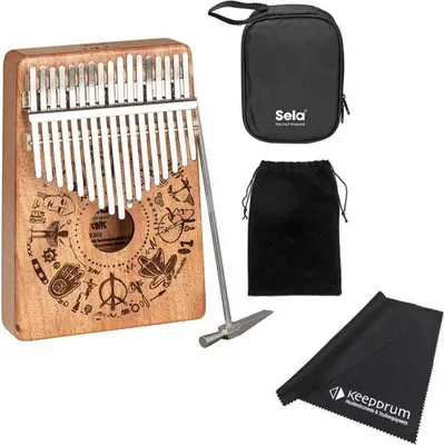 Produktbild von Sela SE 252 Kalimba Mahagoni 17 Free Spirit mit Tuch