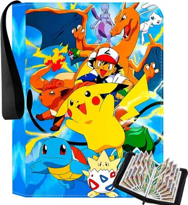 Produktbild von Pokémon Sammelkarten Album, Sammelalbum für Karten, Kunstleder Sammelalbum mit Reißverschluss, 50 Seiten 900 Taschen - 9 pocket