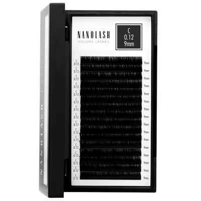 Productafbeelding van Wimpers voor Wimperextensions Nanolash 0.12 C 9mm