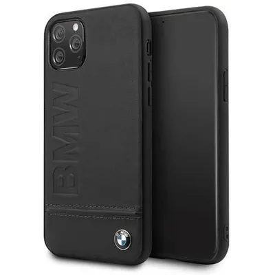Produktbild von BMW - Logo Imprint - Apple IPhone 11 Pro Max - Leder Hard Cover Case Schutzhülle Hülle schwarz