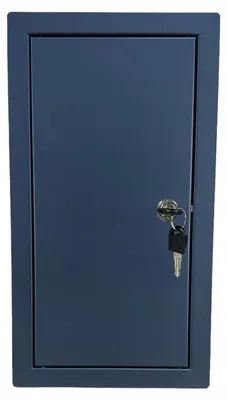 Produktbild von Kimi Revisionstür Metall Anthrazit Struktur 20x40 cm mit Schlüssel