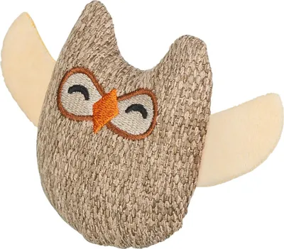 Produktbild von TRIXIE Katzenspielzeug Eule-Plüschtier, zum gemeinsamen Spielen – 8 cm