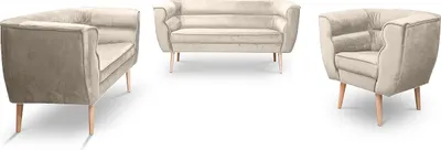 Obrázek produktu pro BETTSO Sedací souprava MARO MG2201 Beige ve skandinávském stylu