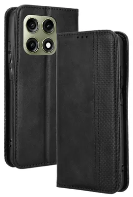 Produktbild von Coverup Vintage Style Klapphülle - Motorola Edge 70 Pro Hülle - Schwarz