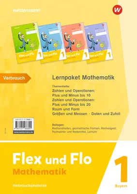 Produktbild von Flex und Flo. Lernpaket Mathematik 1 Verbrauchsmaterial. Für Bayern