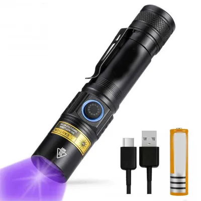 Produktbild von INFINIO SLIM UV38 5W 365nm UV Taschenlampe inkl. Akku