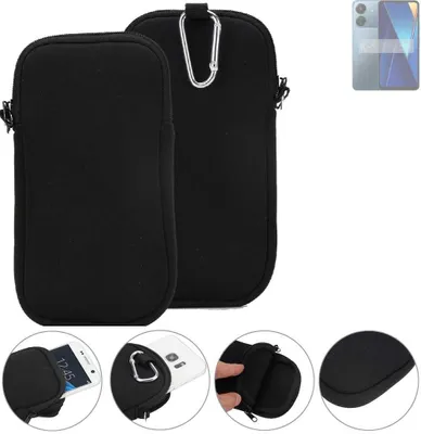Produktbild von K-S-Trade Neopren-Hülle Handyhülle kompatibel mit Xiaomi POCO C65 Schutzhülle Neoprenhülle Sleeve Schutz-Hülle Gürtel Tasche Case Holster