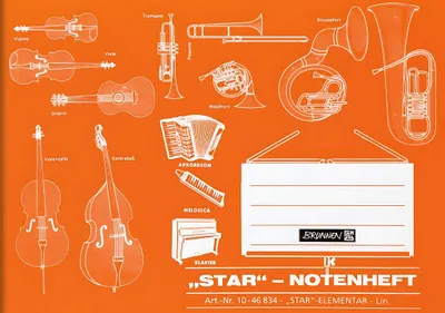 Image de Carnet de notes BRUNNEN A5quer Star Linéature 14 8 feuilles 1046834