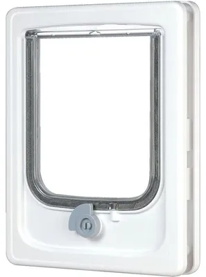 Obrázok produktu pre ZOLUX CAT DOOR TUNEL dvierka pre mačku 4 pozície zamykania 15,5x17cm biele, Z401072BLA