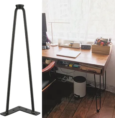 Produktbild von 4x Hairpin Legs Tischbeine Möbelfüße Schreibtisch &Esstischbeine  Zubehör DIY Tisch - 41cm