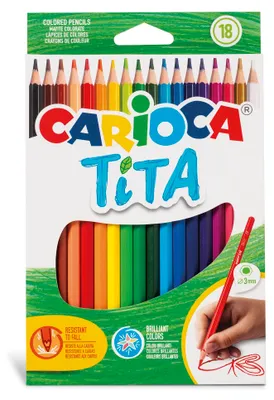 Immagine prodotto di Carioca - matita colorata Tita, 18 pezzi in astuccio di cartone