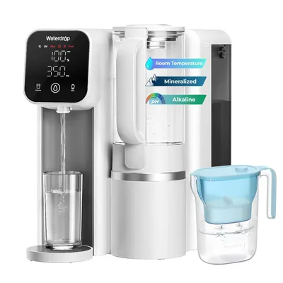 Produktbild von Waterdrop M6SL Mineralisierte Auftisch-Umkehrosmoseanlage mit einer zusätzlichen WD-PT-05B-L Wasserfilterkanne