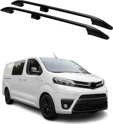 Image de Barres de toit longitudinales pour Toyota ProAce / ProAce Verso 2016-25 L2 Noir