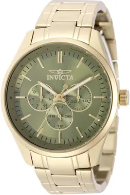 Produktbild von Invicta Specialty 49952 Herrenuhr - Quarzwerk - Edelstahl mit grünem Zifferblatt - 44 mm