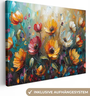 Obrázek produktu pro Obrazy na plátně 40x30 cm - Květiny - Umění - Moderní obrazy, Dekorace, nástěnná dekorace, Obrazy na plátně