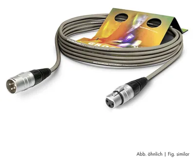 Produktbild von Mikrofonkabel Stage 22 Highflex, 2 x 0,22 mm² | XLR / XLR, HICON | 6,00m | grau