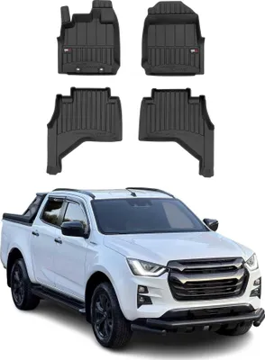 Image de Tapis de Sol pour Isuzu D-Max 2019-2025 Noir TPE