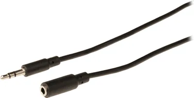 Produktbild von Valueline Stereo Klinke Audio Verlängerungskabel 3,5 mm Stecker - 3,5 mm Kupplung 3,00 m schwarz VLAB22050B30