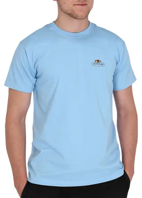 Produktbild von Fruit of the Loom Valueweight T mit Vintage-Logo Farbe: Blau (Pastellblau YT) Größe: L