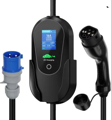 Obrázek produktu pro Přenosná nabíječka EV, 7,2 kW, 1 fáze, nastavitelný proud až 32 A, typ 2 5M s aplikací