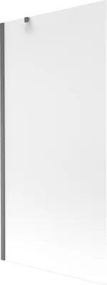 Produktbild von Mexen Next Badewannen-Duschwand 1-flügelig 90 x 150 cm, satiniert, gebürstet Gun Gray - 895-090-000-00-30-66