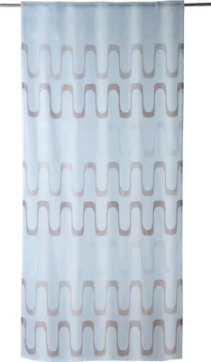 Produktbild von Schlaufenschal - 135 x 245 cm - Weiß - Braun - verdeckte Schlaufen