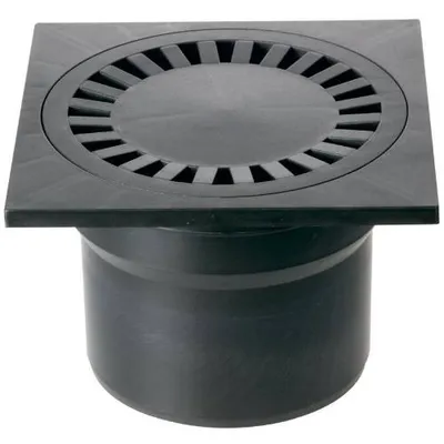 Obrázek produktu pro Spodní podlahový přívod D 110 mm, černý, ENPRO
